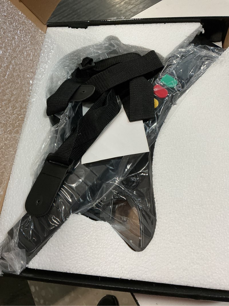Condition photo showing Good Condition for nbcp guitar hero controller pc, wireless ps3 /pc guitar hero guitar with dongle for clone hero, guitar hero 3/4/5 rock band 1/2 games black white for ps3 /pc