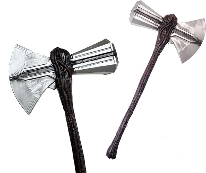 37x16 inch PU Foam Stormbreaker Axe Hammer for Costume Cosplay Halloween Convention Xmas Gift