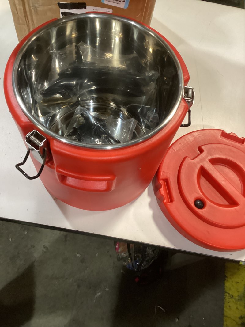 Condition photo showing New/Like New for Julymoda 2.6 Gallon Insulated Beverage Dispenser, Drink Dispenser with 304 Stainless Steel Interior 