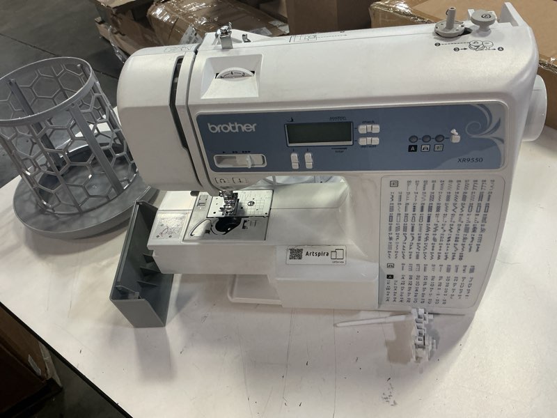 Condition photo showing As Is for Brother Sewing and Quilting Machine, Computerized, 165 Built-in Stitches, LCD Display, Wide Table, 8 Included Presser Feet, White, 20x12x17