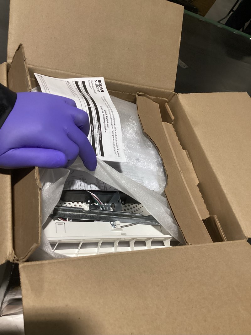 broan-nutone chromacomfort bathroom exhaust fan with bluetooth speaker, powerful 110cfm/1.5 sones, 2