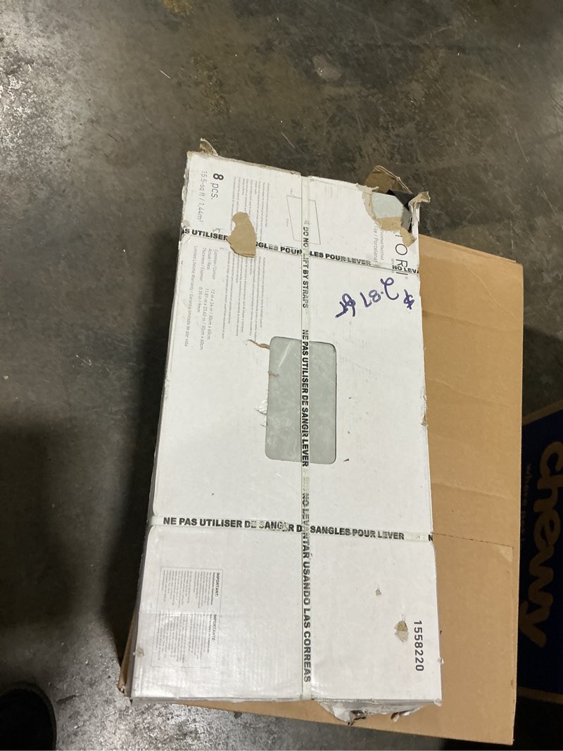 Condition photo showing Good Condition for Satori Palisade Grigio 12-in x 24-in Polished Porcelain Floor and Wall Tile ( 1.94-sq ft Piece )14 pieces- bidding on