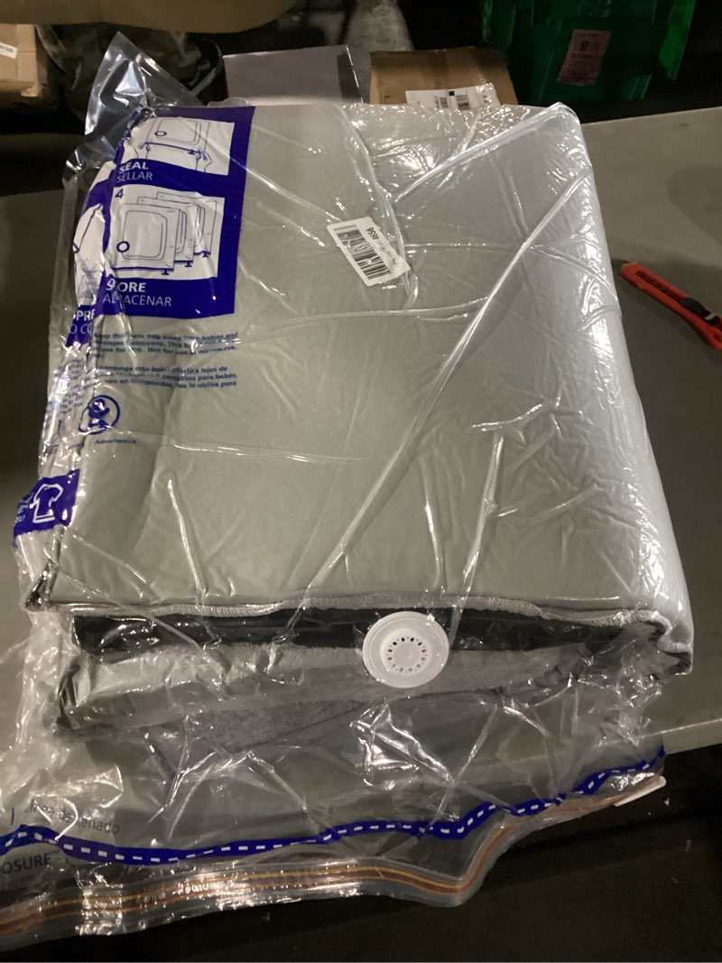 Condition photo showing New/Like New for Similar to photo) BDEUS 3 inch Firm to Extra Firm Memory Foam Mattress Topper Twin Size for Big Guys, Supportive Mattress Pad for Back Pain Relief, Firm Foam Bed Topper with Senior Grey Cover, CertiPUR-US Certified