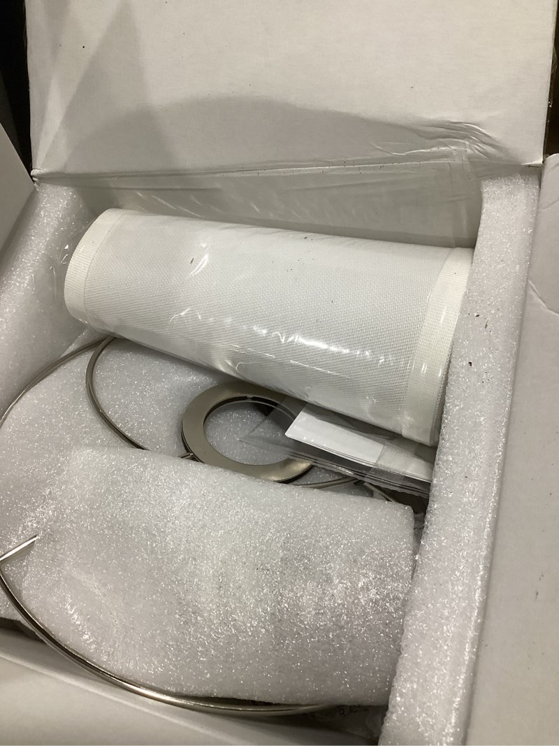 Condition photo showing Good Condition for seealle touch table lamp for bedroom, 3-way dimmable small bedside lamps for night stands with wires, silver desk lamp for kids room, office, living room, end table(led bulb included) g. white shade & silver base