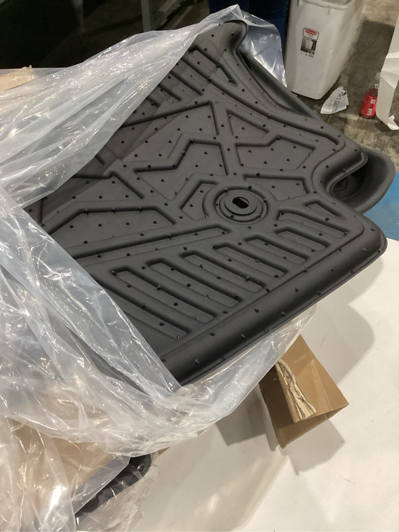 Condition photo showing New/Like New for lasfit floor mats for honda ridgeline 2026 2025 2024 2023-2017 crew cab, all weather protection tpe non-slip custom fit automotive accessories floor liners 1st & 2nd row, black 8?for honda ridgeline | 2017-2026 | 1st & 2nd row