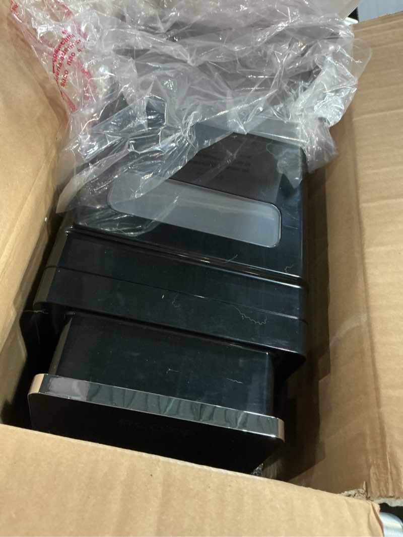 Condition photo showing As Is for ecozy nugget ice makers dispenser 40 lbs per day pebble sonic ice machine countertop, touch-free ice, self-cleaning, mistalo drop slim for home kitchen office