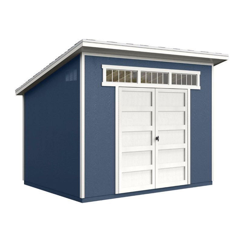 Handy Home Products Olympia 10x7.5 Wood Storage Shed with Floor Kit- Does not Include Paint or Roofing Shingles