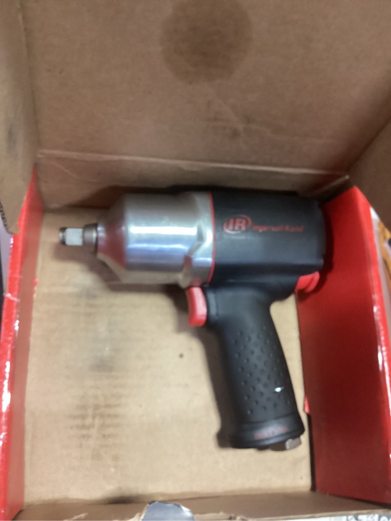 Condition photo showing As Is for Ingersoll Rand 2135QXPA 1/2" Air Impact Wrench, Quiet, 1,100 ft-lbs Nut-Busting Torque