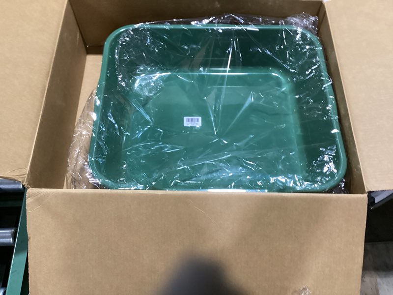 Condition photo showing Good Condition for 2 pack of extra large cat litter box (abs material), low entry senior litter pen for geriatric kitty big cats, jumbo pet safe litter boxes tray for indoor pets potty (green, 24" l x 20" w) large (pack of 2) green