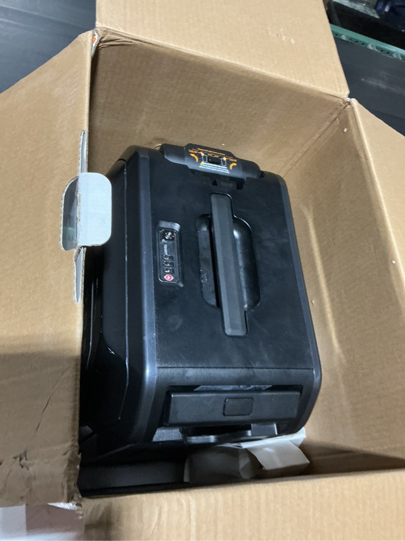 Condition photo showing Good Condition for smart rideable luggage-roller carry-on luggage 22x14x9-tsa, airline-approved 22 inch hardshell,zipperless travel suitcase with rolling wheelsapp control -cabin suitcase for airport travel(grey)