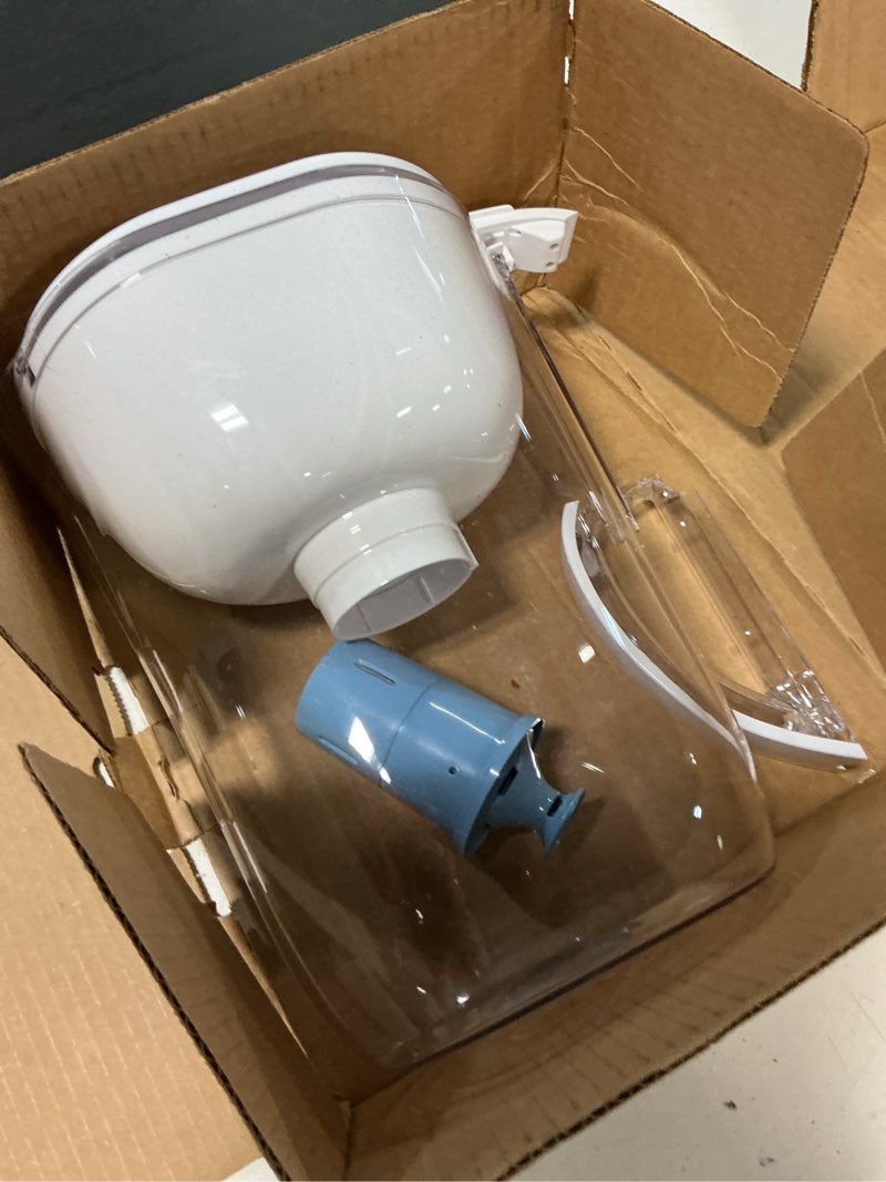 Condition photo showing As Is for brita large water filter pitcher for tap and drinking water, includes 1 standard filter, bpa-free, lasts two months, 10-cup capacity, bright white standard white