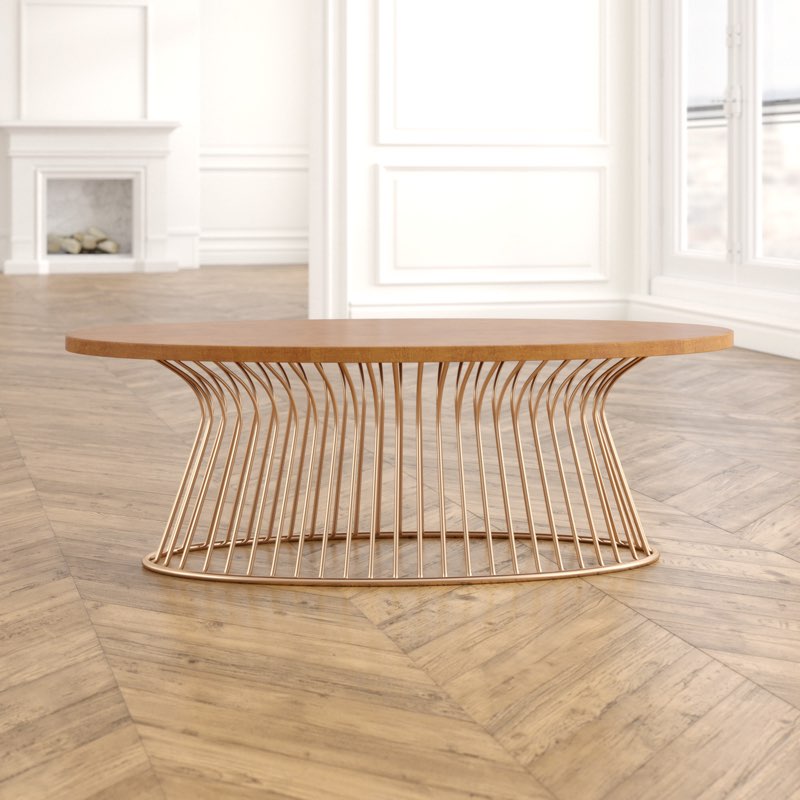 Fruitvale Oval Coffee Table (Incomplete, Base Only )