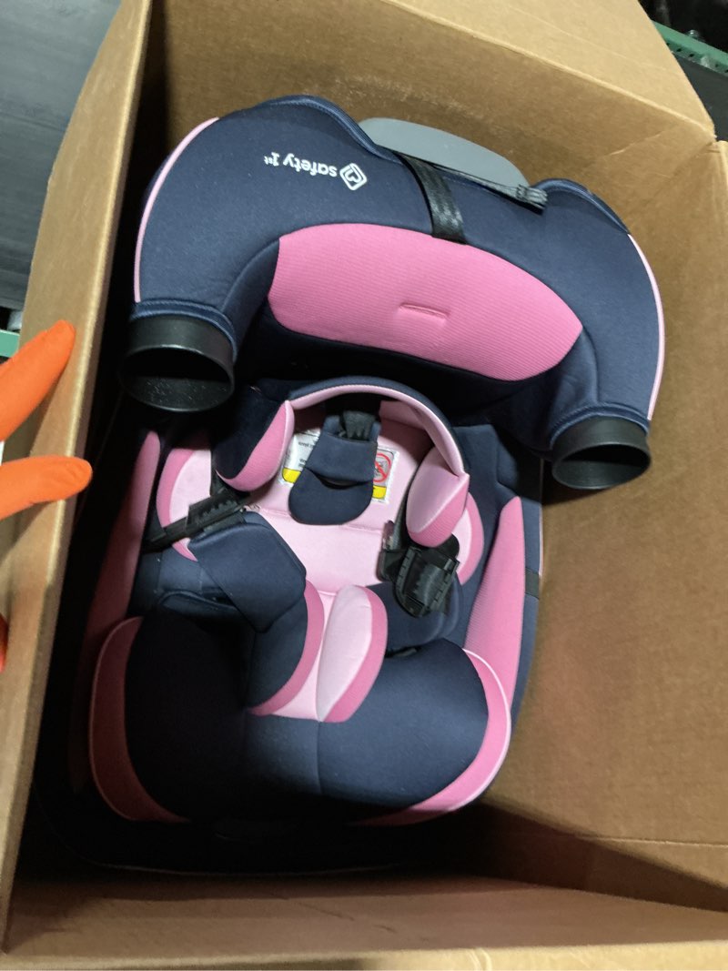 Condition photo showing Good Condition for safety 1st grow and go all-in-one slim convertible car seat, rear facing, 5-40 lbs, forward facing (30–65 lbs), high back booster seat 40-100 pounds, vineyard girl