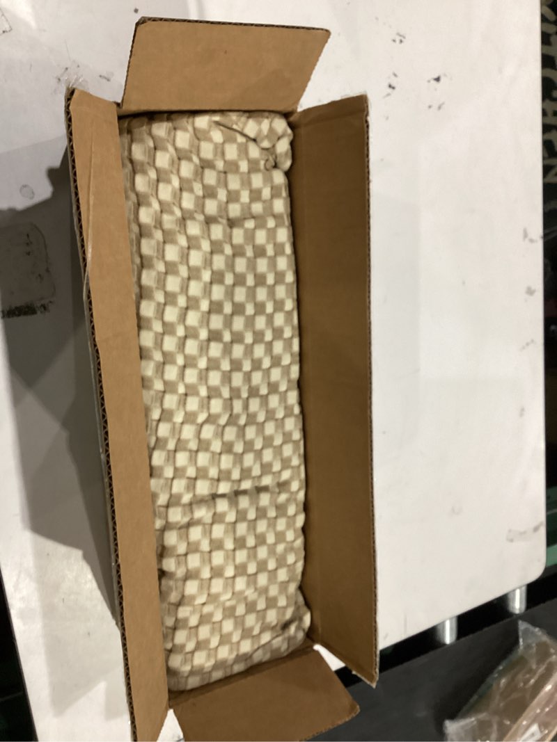 Condition photo showing Good Condition for Bedsure Cooling Cotton Waffle Full Size Blanket - Lightweight Breathable Blanket of Rayon Derived from Bamboo for Hot Sleepers, Luxury Throws for Bed, Couch and Sofa, Light Brown, 80x90 Inches Full (80" x 90") Light Brown