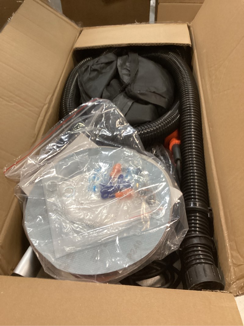 Condition photo showing Good Condition for Drywall Sander, 1000W Popcorn Ceiling Removal Tool, Automatic Drywall Sander with Vacuum Dust Collection, LED Light, 6 Variable Speed 800-2200RPM,15Pcs Sanding Discs, Foldable & Extendable Handle Orange Red
