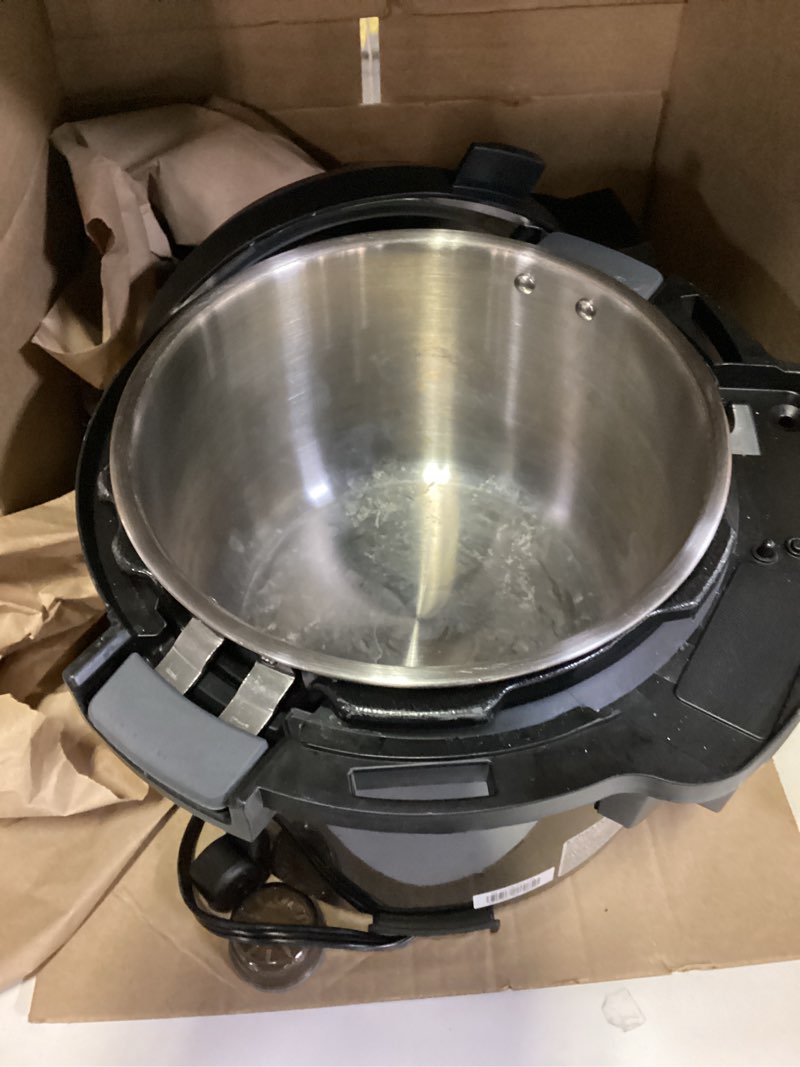 Condition photo showing As Is for Instant Pot Pro Plus Wi-Fi Smart 10-in-1, Pressure Cooker, Slow Cooker, Rice Cooker, Steamer, Sauté Pan, Yogurt Maker, Warmer, Canning Pot, Sous Vide, Includes App with Over 800 Recipes, 6 Quart Black