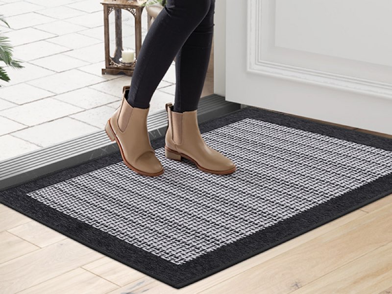 LUMI Inside Door Mat for Entry 24''x36'', Absorbent, Dirt Trapper, Low Profile Thin, Non Slip Mats w