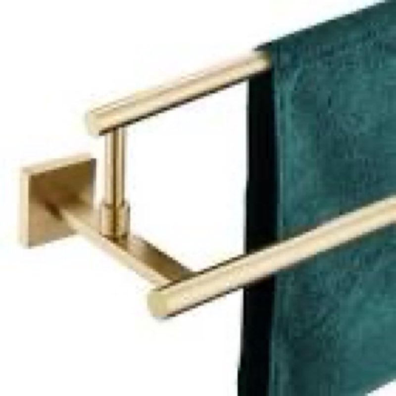 kokosiri bath towel bars 32-inch double towel rails overlength bathroom racks for cabinet kitchen brushed gold stainless steel b5009bg-l32 brushed gold 32-inch