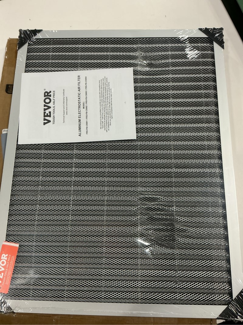 Condition photo showing As Is for Electrostatic Air Filter, AC/HVAC Furnace Filter Washable & Reusable Aluminum, MERV 8 Long Lifetime, Home or Office
