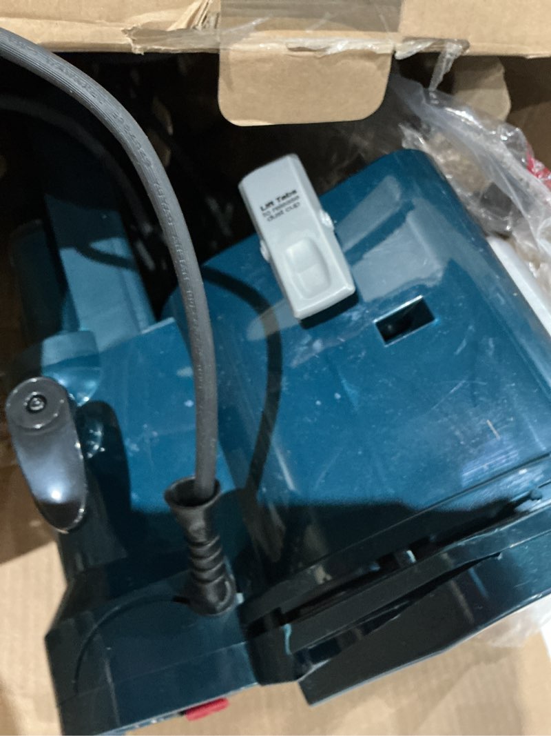 Condition photo showing As Is for imcompleto)))))shark upright vacuum, navigator lift-away with self-cleaning brushroll, hepa filter, swivel steering, upholstery tool & pet crevice tool, perfect for pets & multi-surface, teal, zu503amz