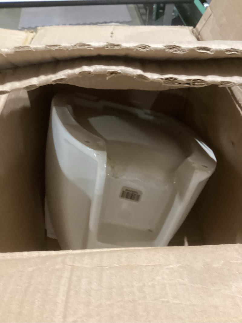 Condition photo showing As Is for American Standard Maybrook 0.125 – 1.0 gpf (0.47 – 3.8 Lpf) Top Spud Urinal, White