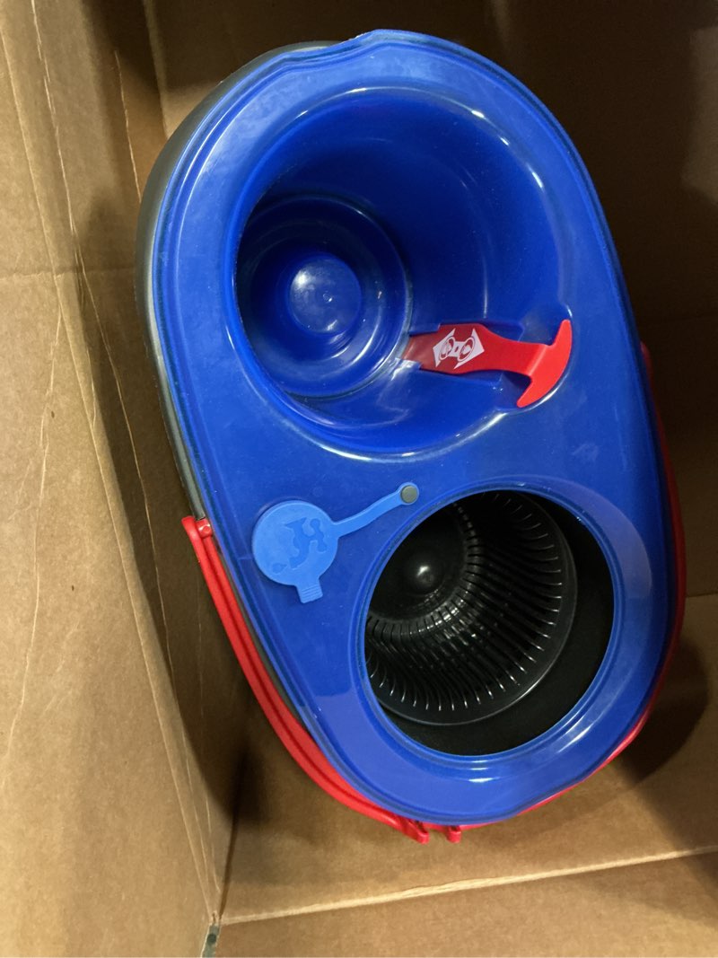 Condition photo showing As Is for o-cedar rinseclean spin mop & bucket system | clean with clean water | removes 99% of bacteria