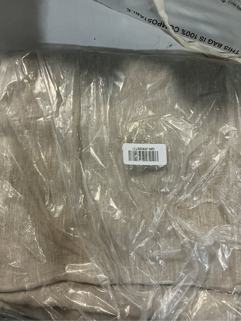 Condition photo showing New/Like New for quince european linen room darkening curtain