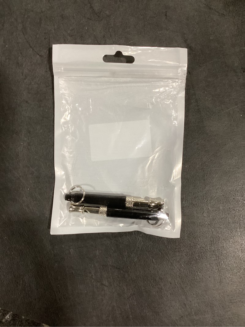 Condition photo showing Good Condition for dog whistle - 2pack dog whistle to stop barking neighbor's dog, adjustable ultrasonic silent dog whistle,helpful for training recall (black with lanyard)