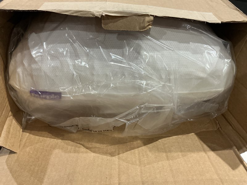 Condition photo showing As Is for purple harmony pillow – talalay latex foam cooling pillow for combo or side sleepers, 360º hex gelflex grid for no-pressure support and luxurious weightless feel - standard, medium feel, tall height standard – tall