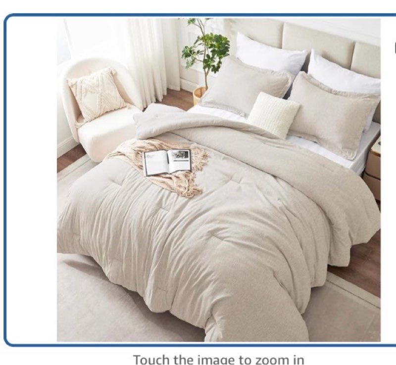 cozylux full size comforter set, 3 pieces beige soft luxury cationic dyeing comforter full size bedding set, breathable lightweight bed sets with (incomplet)1 down alternative comforter and 2 pillow shams