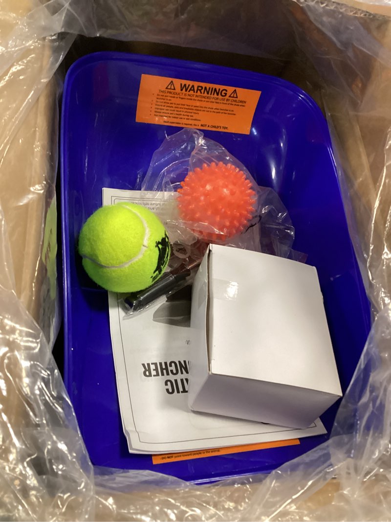 Condition photo showing Good Condition for Franklin Pet Supply Co. Ready Set Fetch Automatic Tennis Ball Launcher Dog Toy - Electronic Thrower for Fetch + Playtime - Launches up to 40 Feet - Official Size Blue/Black