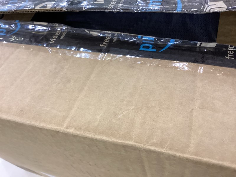 Condition photo showing New/Like New for LazBlinds Thermal Insulated Door Curtain Fit Door Size 60" x 80", Magnetic Hands-Free Self Seal Door Cover, Weatherproof Oxford & Cotton Fiber Fill Blanket for Winter to Keep Warm, Grey Gray Fits Door Size 60"×80"