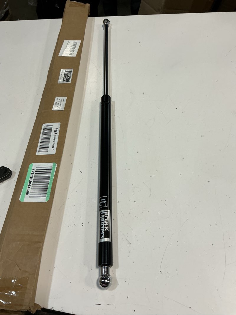 Condition photo showing As Is for 1 truck upfitters 26.5\" gas props compatible with snuglid sl & f2 pickup truck shortbed tonneau covers (26.5\" extended 15.4\" comp, 80 lbs of press ea) measurement req'd! incl 4 ball mounts and nuts! snuglid 26.5”, 80 lbs