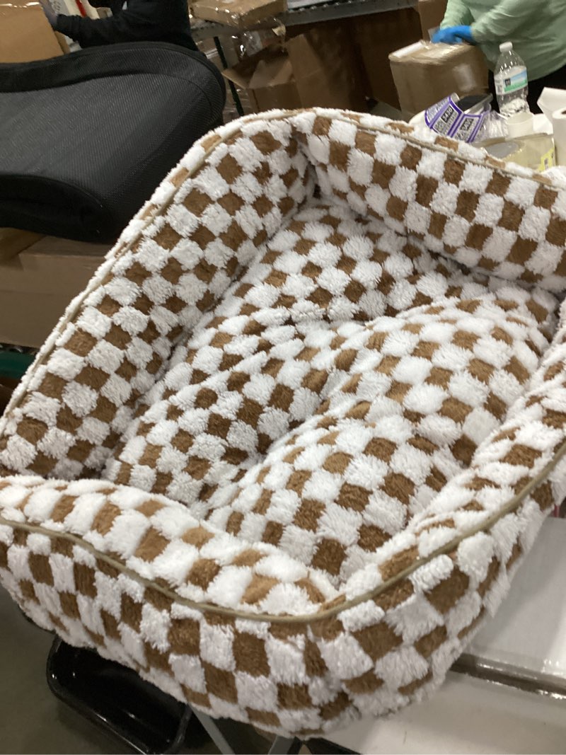 Precious Tails Orthopedic Memory Foam Canvas Reserved Pillow Pet Dog Bed