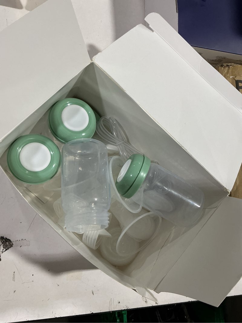 Condition photo showing As Is for 4 Full Pump Parts Kits for Spectra S1/S2/9 Plus/Synergy Gold, Replacement Kit for Spectra Pump Parts 4PC,Include 19mm Flange, Duckbill Valve, Tube, Bottle, Backflow Protector, Not Original Accessories 4pack-19mm Green