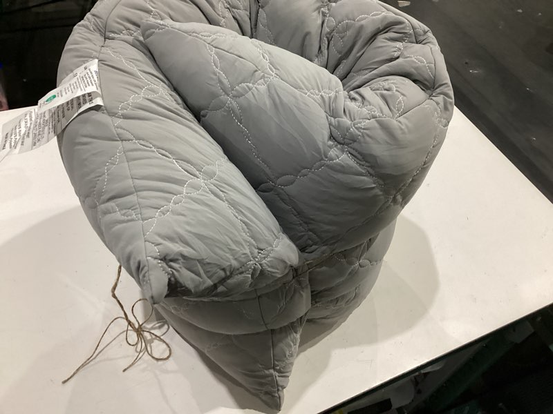 Condition photo showing Good Condition for bedelite cooling body pillow for adults, creative ultra soft cool-touch quilted nylon-spandex body pillow cover, adjustable memory foam long pillow for side sleepers, pregnancy & back pain(light grey) grey body?20"x 54"?