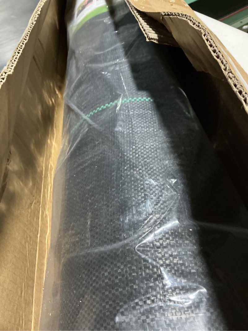 Condition photo showing Good Condition for pattiumo weed barrier fabric 6x300ft landscape fabric 3.2oz weed barrier fabric heavy duty for landscaping fabric garden fabric weed barrier weed blocker garden bed cover, commercial driveway 6x300 ft