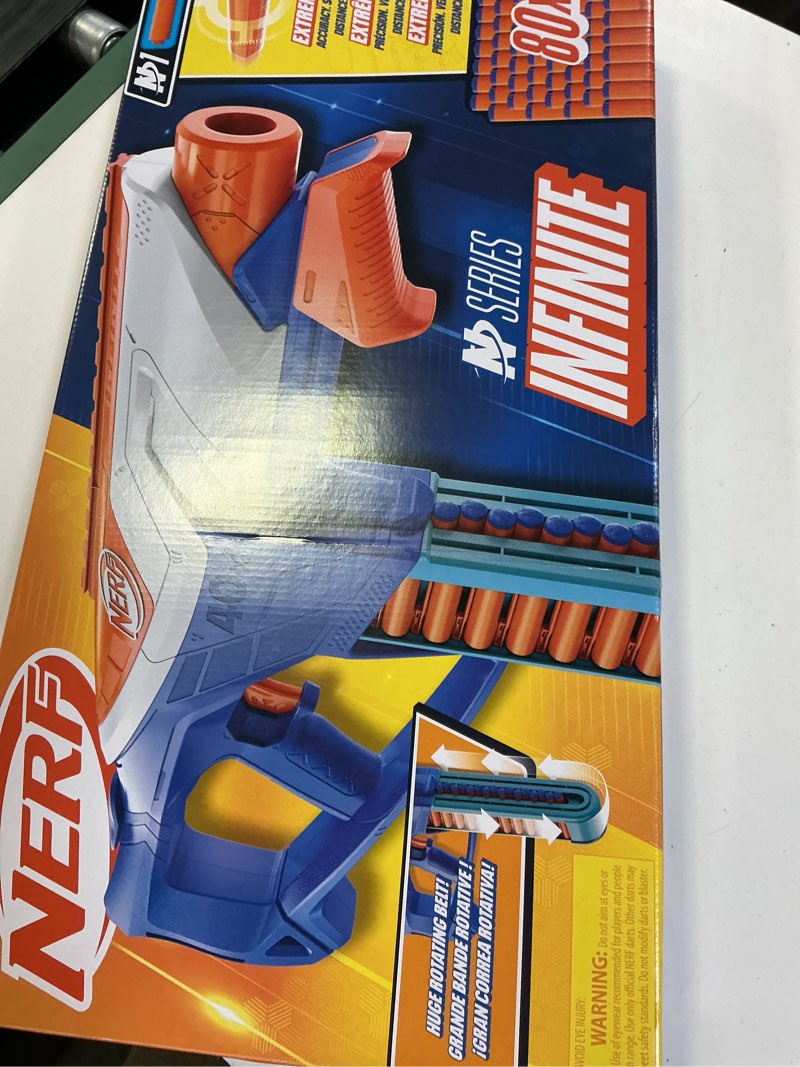 Condition photo showing New/Like New for hasbro nerf n series infinite blaster, perfect for kids and adults high-speed outdoor play
