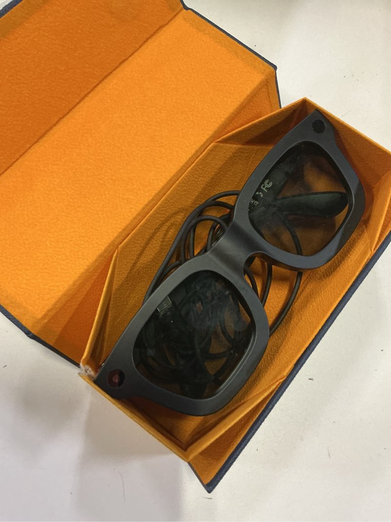 Condition photo showing As Is for ai smart glasses with camera, electrochromic lens, 8mp hd anti-shake bluetooth camera glasses, 1080p