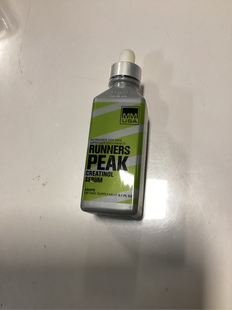 MMUSA Runners Peak Creatine Serum: Top Pre-Workout For Running, Endurance & Strength. Reduces Lactic