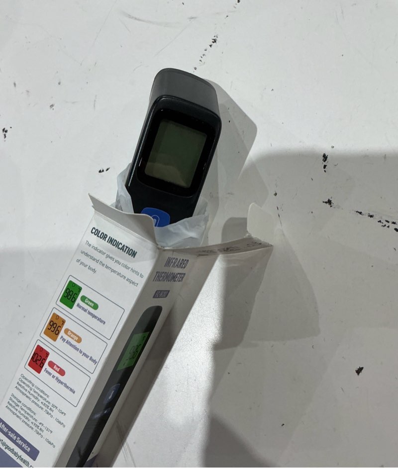 Condition photo showing Good Condition for no-touch thermometer for adults and kids, digital baby thermometer with fever alarm, 1 second fast result, easy to use, 2 in 1 mode