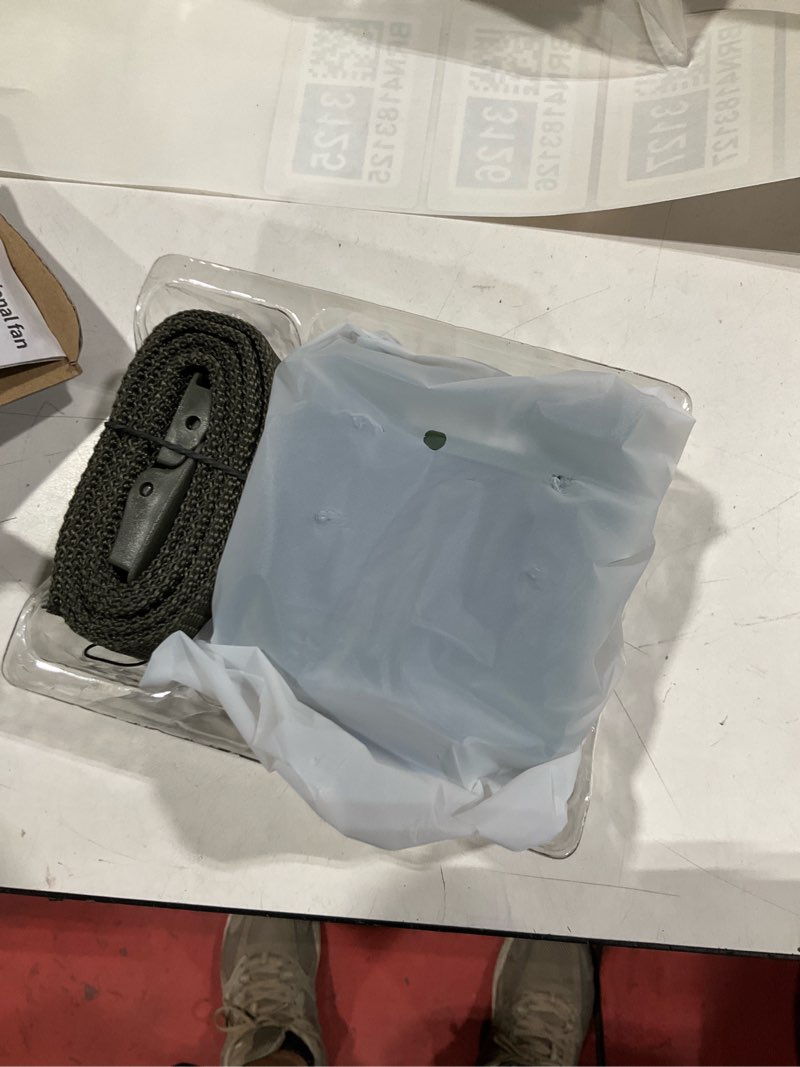 Condition photo showing Good Condition for louisware portable waist fan 10000mah rechargeable waist clip fan 18000rpm with max 12h working time 3-speed adjustment with led flashlight portable fan for outdoor jobsite and etc green