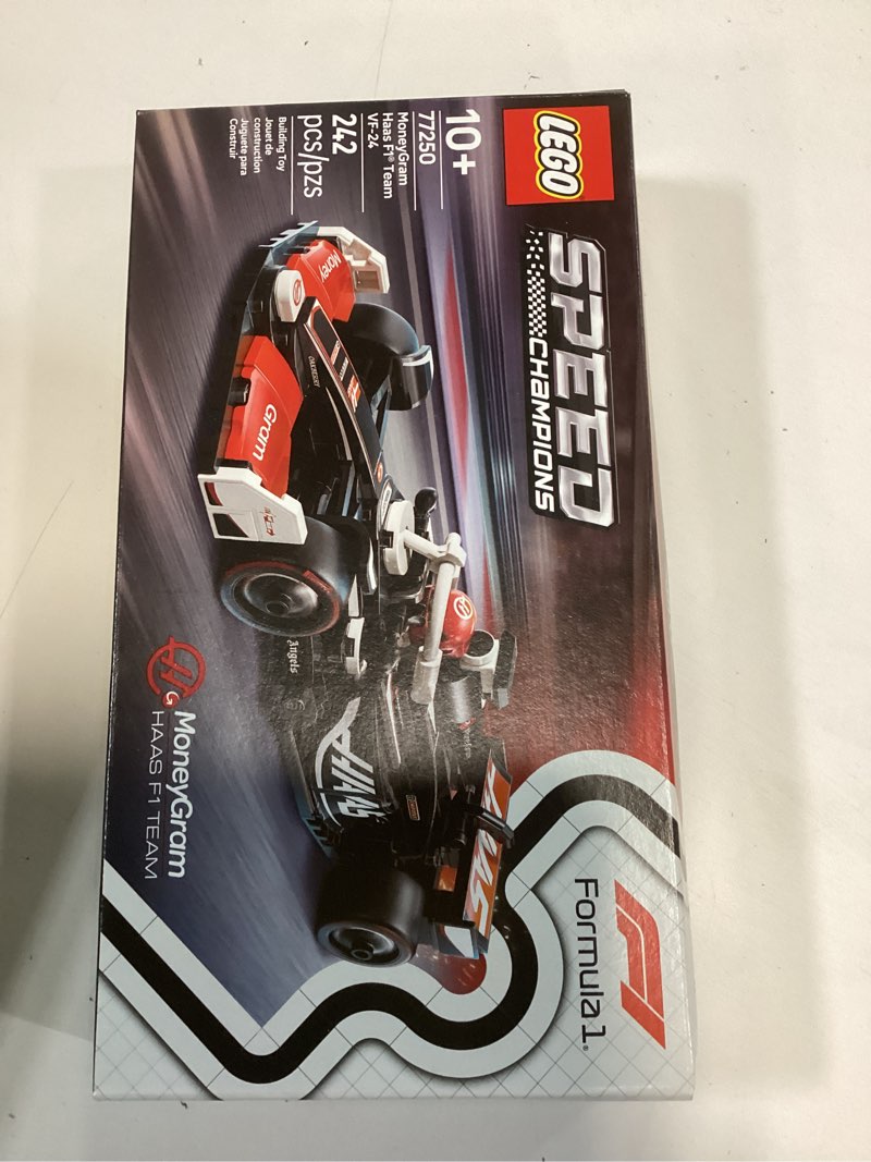 Condition photo showing New/Like New for LEGO Speed Champions MoneyGram Haas F1 Team VF-24 Race Car Toy - Building Set for Kids, Boys & Girls, Ages 10+ - Toy Car for F1 Fans - Gift Idea for Birthday - 77250