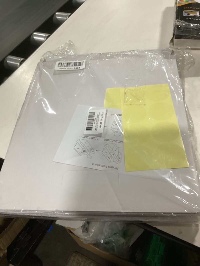 Condition photo showing New/Like New for wowxyz 3 pack tall cake boxes 14x14x16 inches with cake board - large disposable layer baking carrier tier bakery take out transport containers with window for wedding, birthday, party white