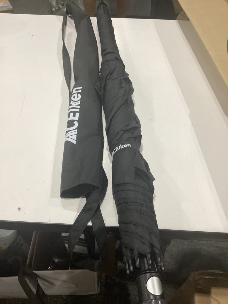 Condition photo showing New/Like New for aceiken golf umbrella large 58/62/68 inch automatic open golf umbrella extra large oversize double canopy vented umbrella windproof waterproof for men and women black 68 inch