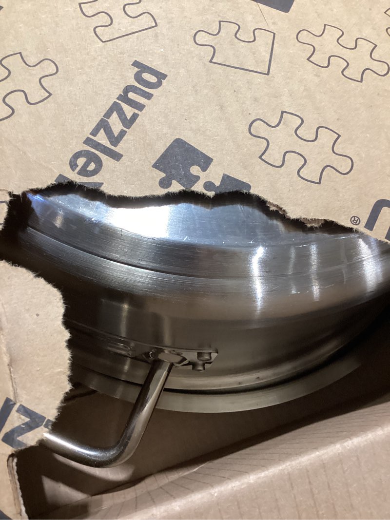 Condition photo showing Good Condition for Winco Commercial-Grade Stainless Steel Brazier with Lid, 15 Quart 15 Quarts