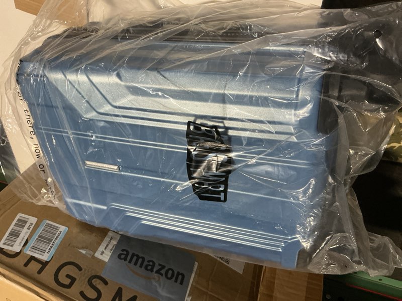 Condition photo showing Good Condition for BAGSMART Expandable Carry On Luggage 22x14x9 Airline Approved, 1OO% PC Lightweight Hard Shell Suitcase, 20 Inch Travel Luggage with Spinner Wheels, Carry on Blue