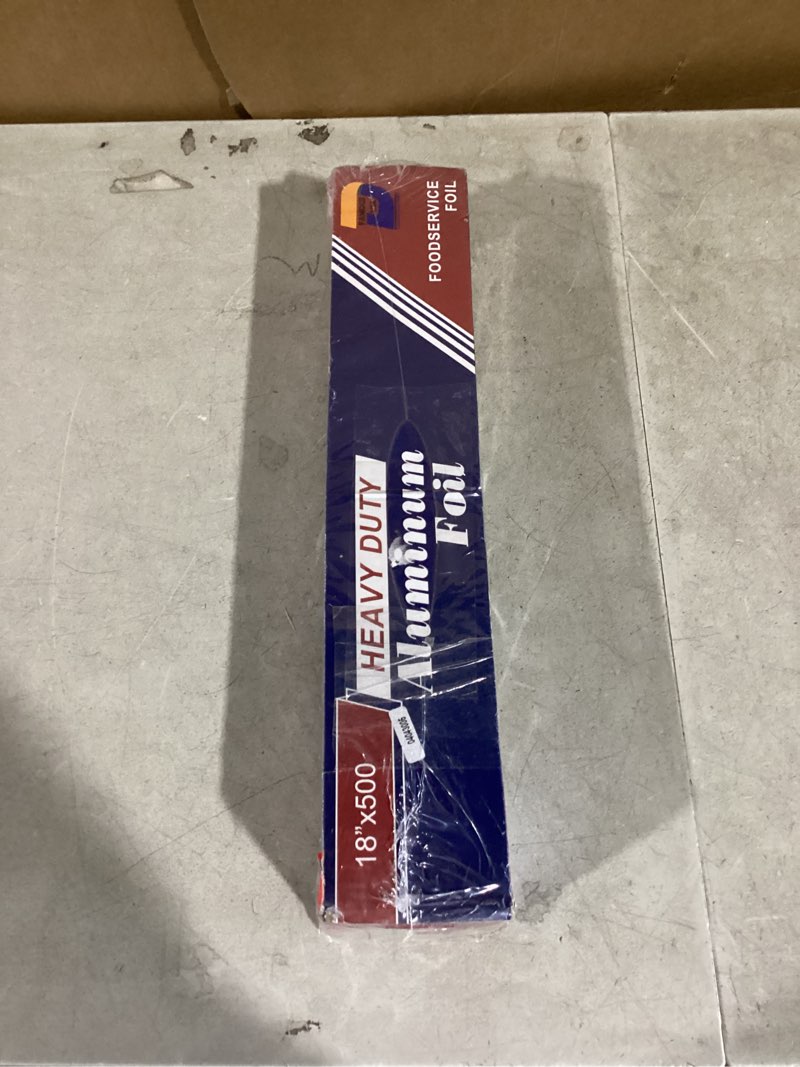 Condition photo showing Good Condition for katbite aluminum foil heavy duty 17.7 inch wide, 30 micron thick strong heavy duty foil aluminum roll wrap for commercial catering, grilling, roasting, baking, home cooking, 17.7"x525s.f 17.7inwidex525sq.ft