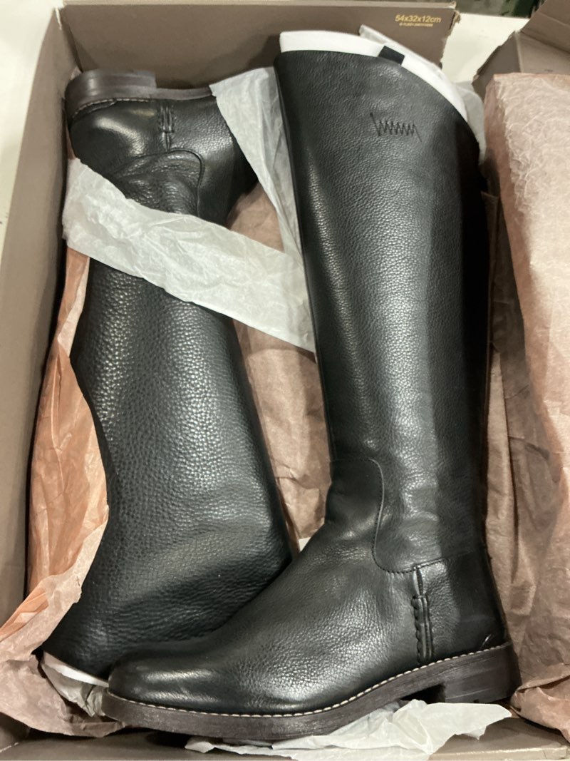 Condition photo showing New/Like New for franco sarto womens meyer knee high flat boots 7 black