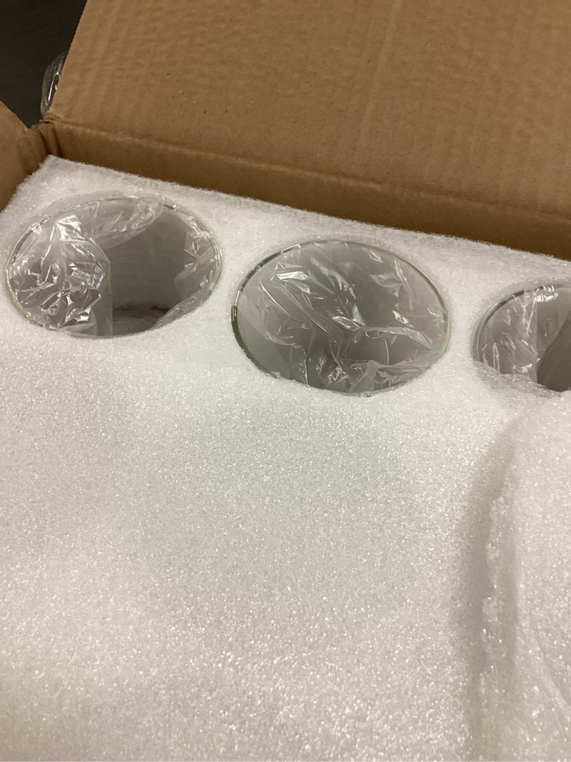 Condition photo showing New/Like New for supmind 12pcs clear cylinder vases for centerpieces, glass flower vases for wedding decorations and home decor, 6 inch glass hurricane candle holder for table shelf 6" height 12